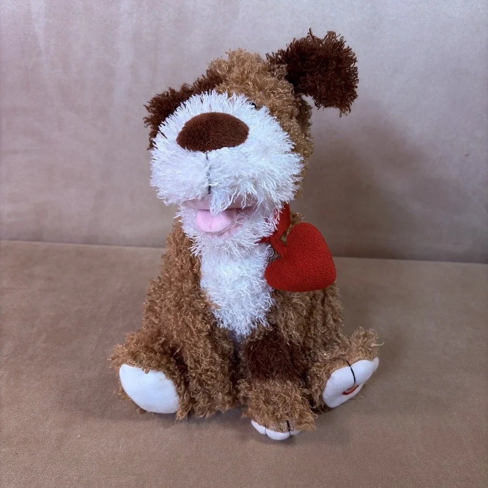 Hallmark Battery Operated Animated Plush Dog w/ Sound Press Here Paw (85)